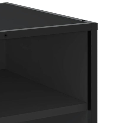 TV Cabinet Black 61x40x46 cm Engineered Wood and Metal