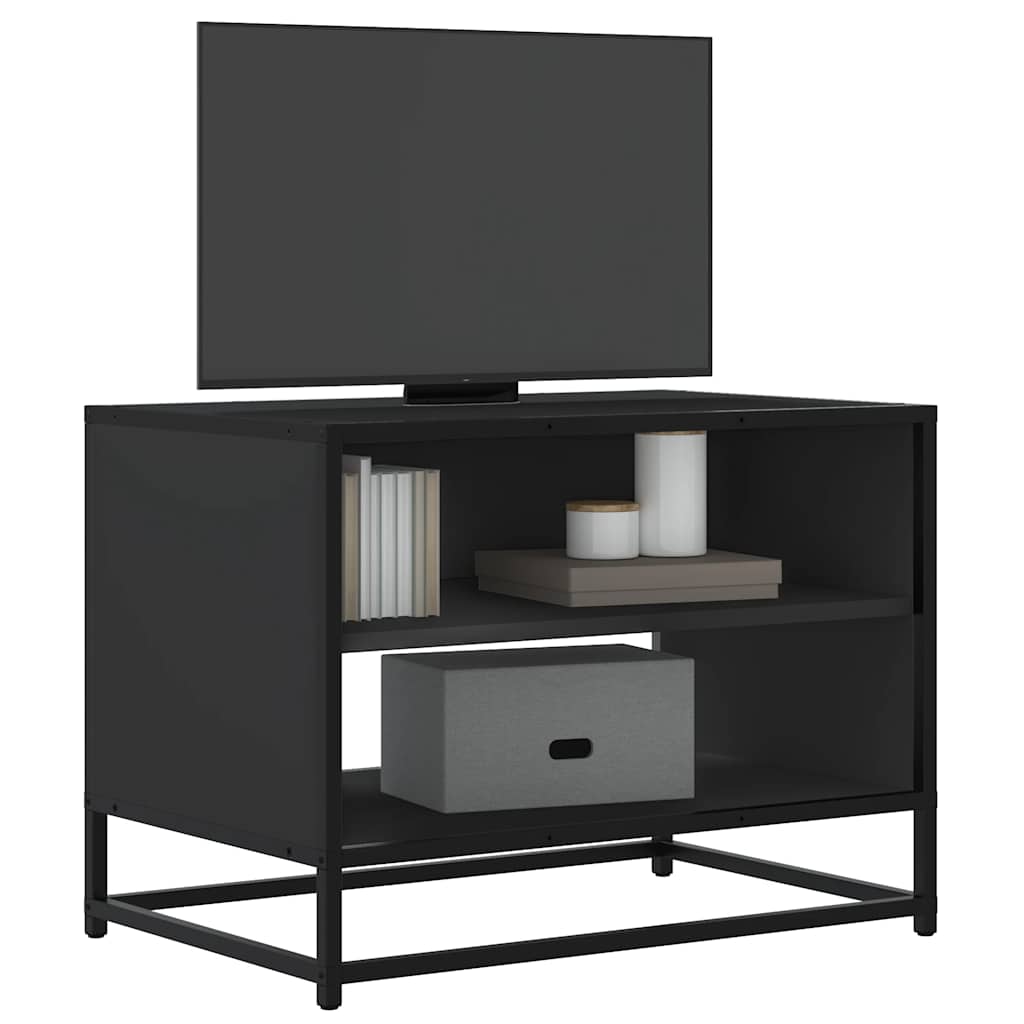 TV Cabinet Black 61x40x46 cm Engineered Wood and Metal