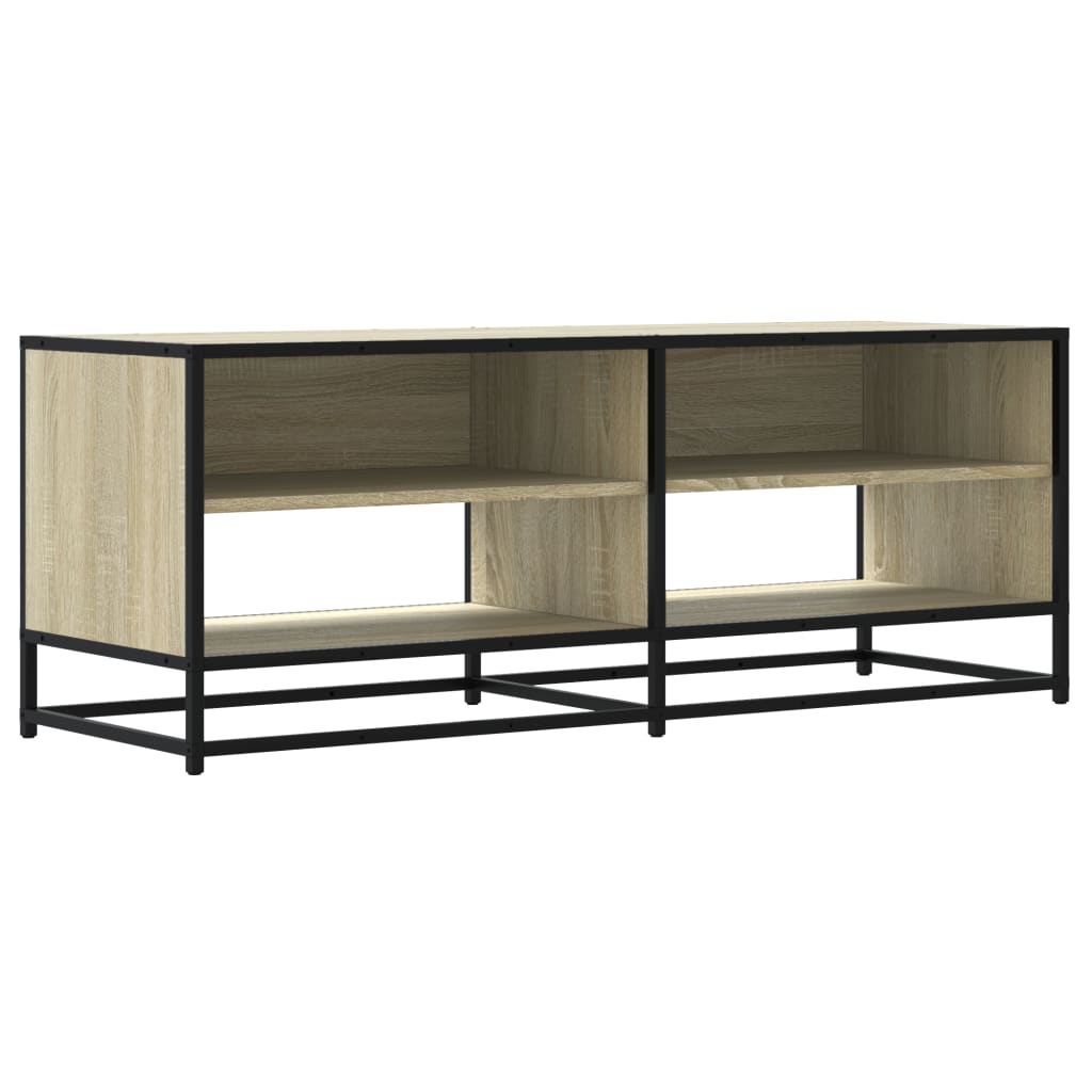 TV Cabinet Sonoma Oak 120,5x40x46 cm Engineered Wood and Metal