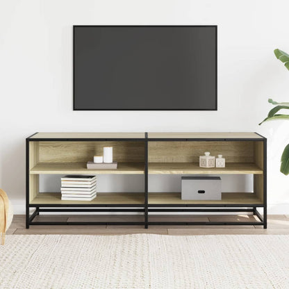 TV Cabinet Sonoma Oak 120,5x40x46 cm Engineered Wood and Metal