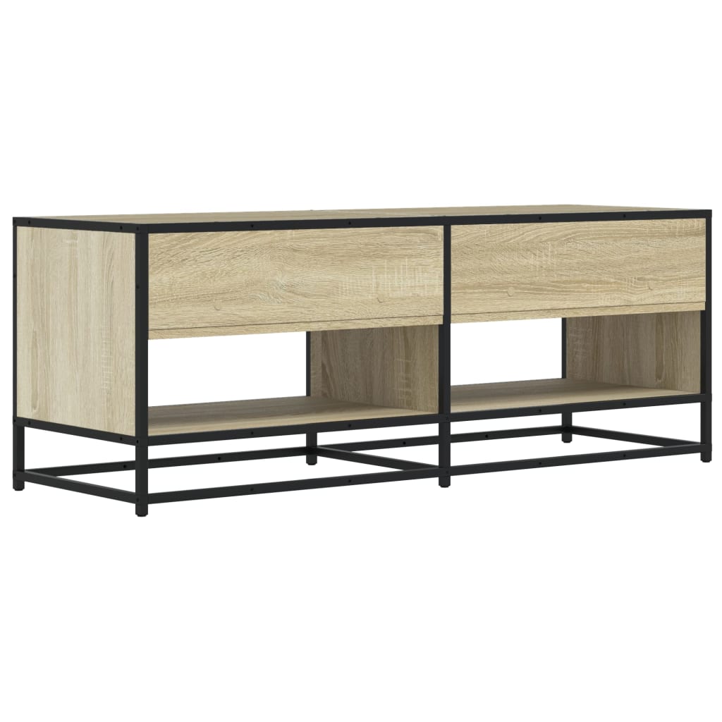 TV Cabinet Sonoma Oak 120,5x40x46 cm Engineered Wood and Metal