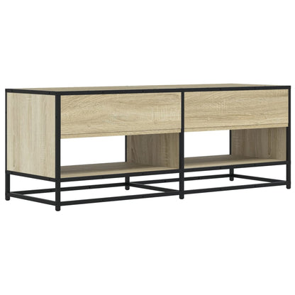 TV Cabinet Sonoma Oak 120,5x40x46 cm Engineered Wood and Metal
