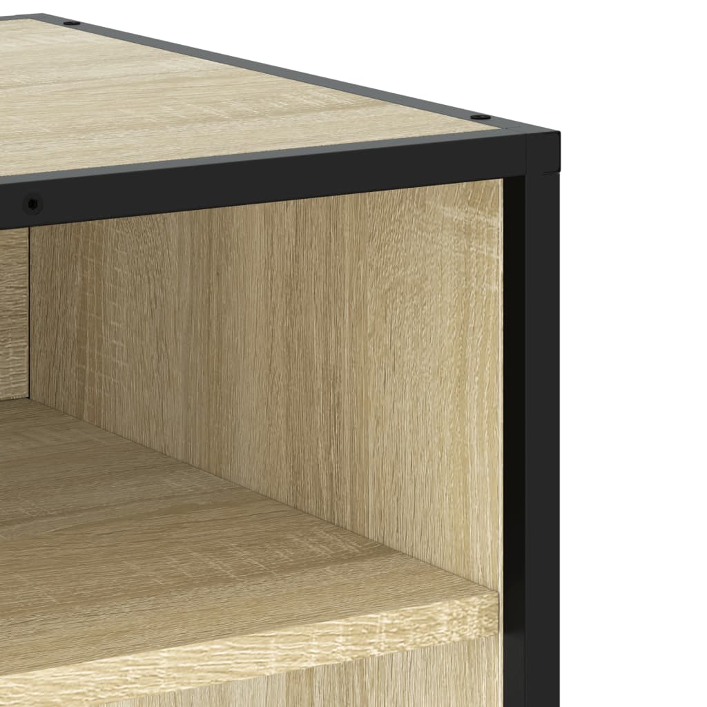 TV Cabinet Sonoma Oak 120,5x40x46 cm Engineered Wood and Metal