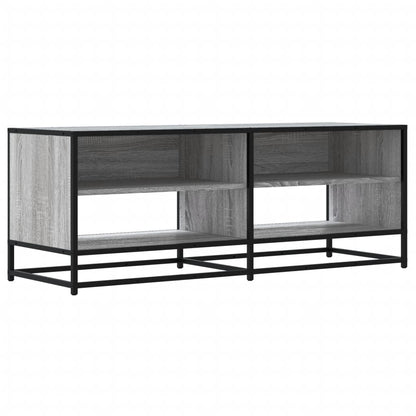 TV Cabinet Grey Sonoma 120,5x40x46 cm Engineered Wood and Metal