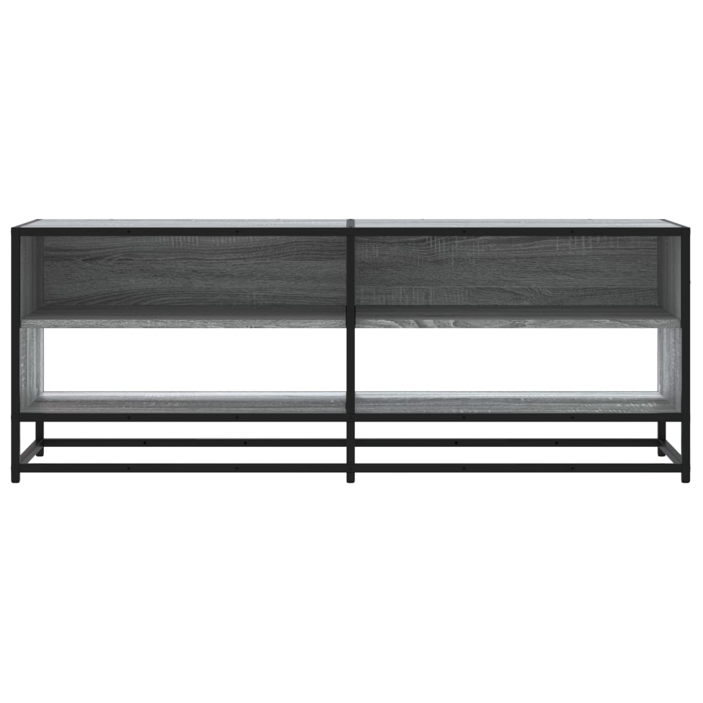 TV Cabinet Grey Sonoma 120,5x40x46 cm Engineered Wood and Metal