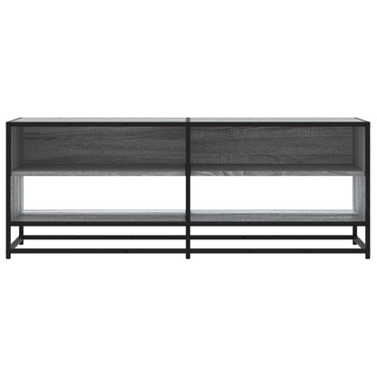 TV Cabinet Grey Sonoma 120,5x40x46 cm Engineered Wood and Metal
