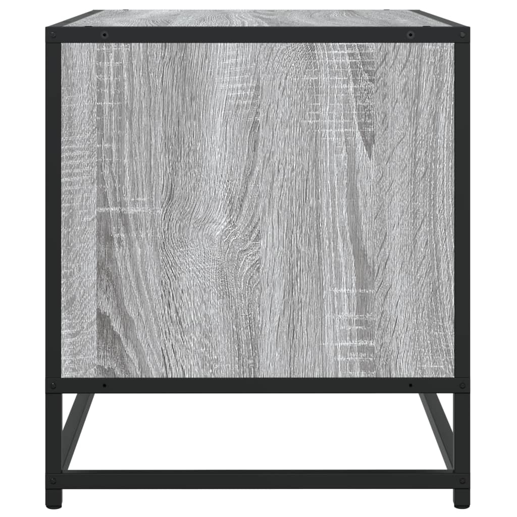 TV Cabinet Grey Sonoma 120,5x40x46 cm Engineered Wood and Metal