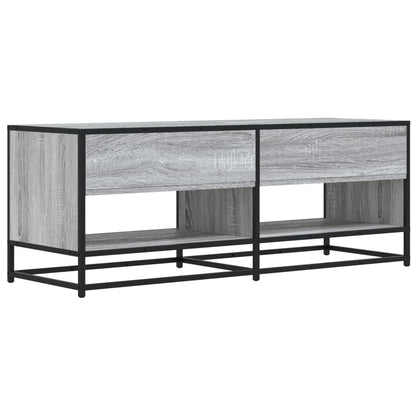 TV Cabinet Grey Sonoma 120,5x40x46 cm Engineered Wood and Metal