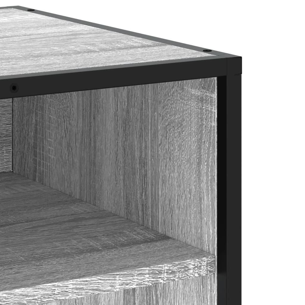 TV Cabinet Grey Sonoma 120,5x40x46 cm Engineered Wood and Metal