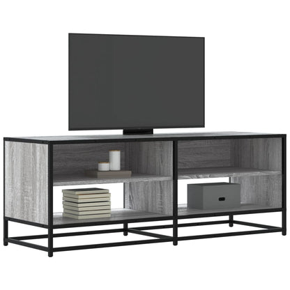TV Cabinet Grey Sonoma 120,5x40x46 cm Engineered Wood and Metal