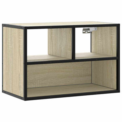 TV Cabinet Sonoma Oak 60x31x39.5 cm Engineered Wood and Metal