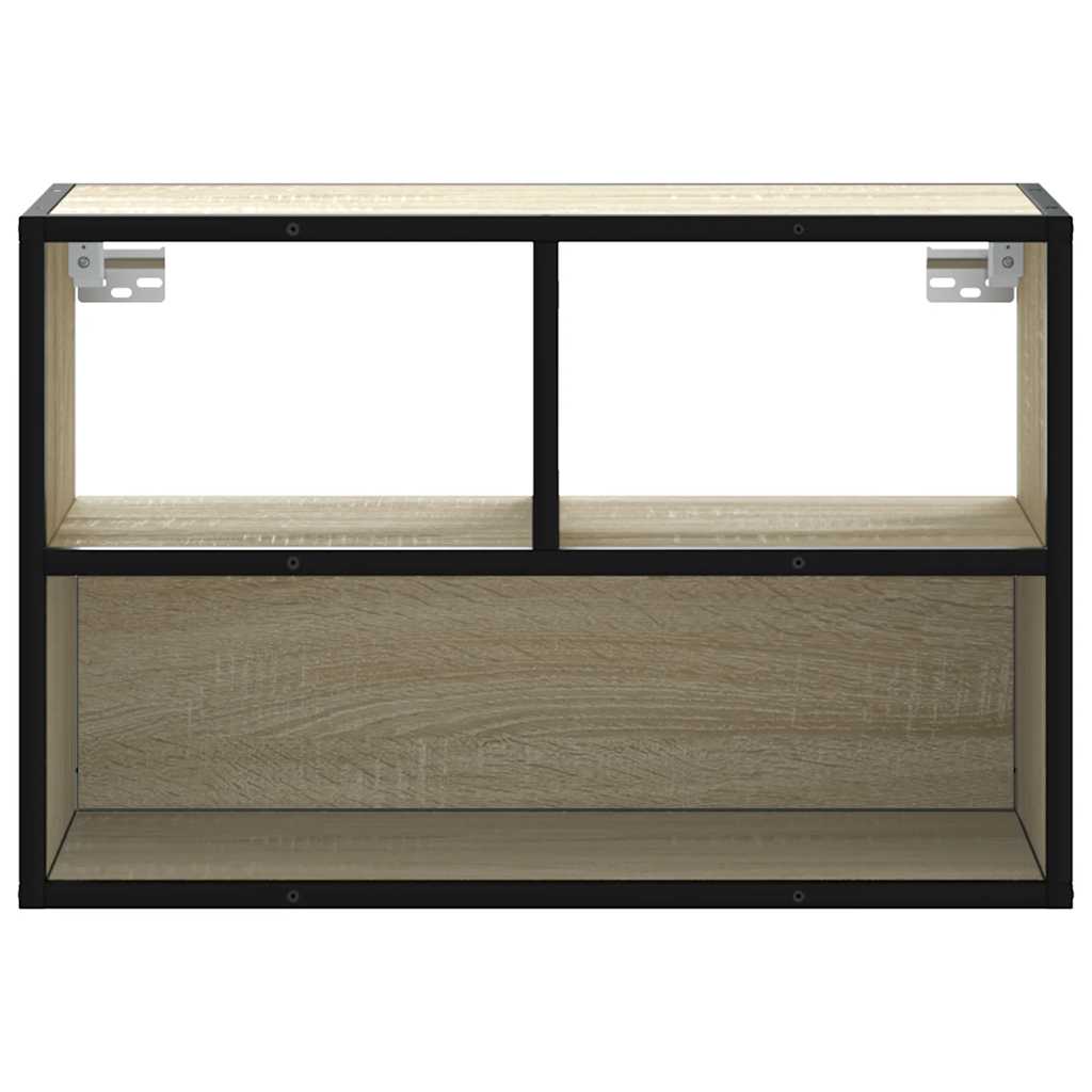 TV Cabinet Sonoma Oak 60x31x39.5 cm Engineered Wood and Metal