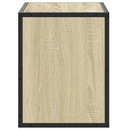 TV Cabinet Sonoma Oak 60x31x39.5 cm Engineered Wood and Metal