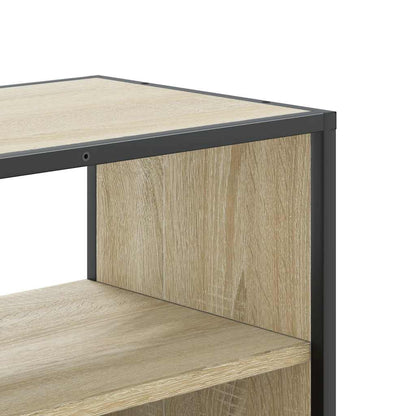 TV Cabinet Sonoma Oak 60x31x39.5 cm Engineered Wood and Metal