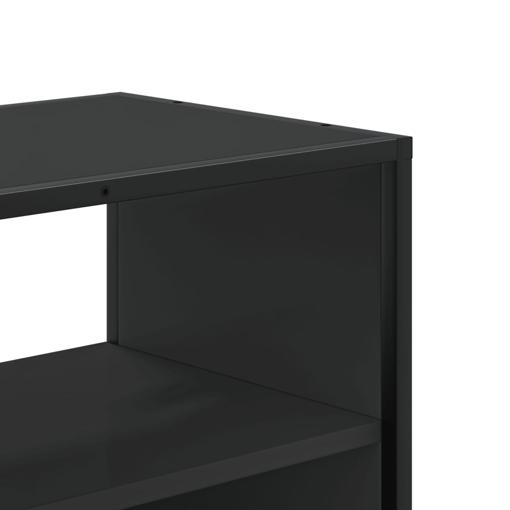 TV Cabinet Black 100x31x39.5 cm Engineered Wood and Metal