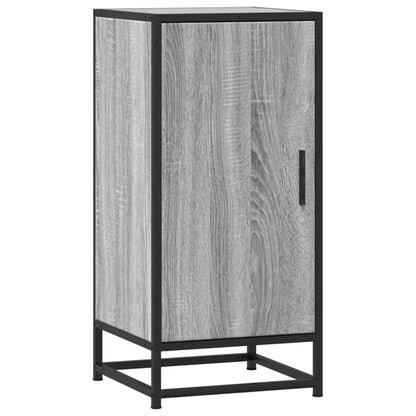 Sideboard Grey Sonoma 35.5x35x76 cm Engineered Wood and Metal