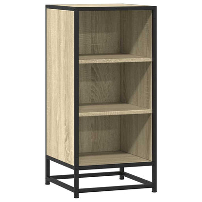 Sideboard Sonoma Oak 35.5x35x76 cm Engineered Wood and Metal