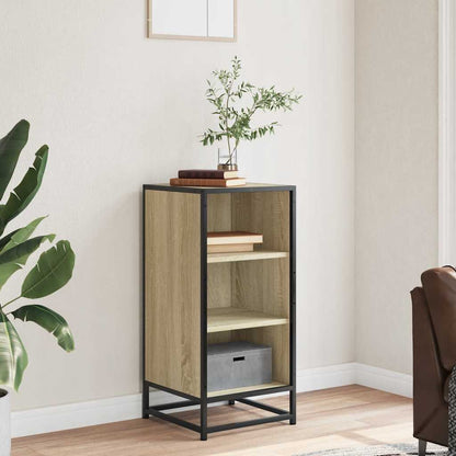 Sideboard Sonoma Oak 35.5x35x76 cm Engineered Wood and Metal