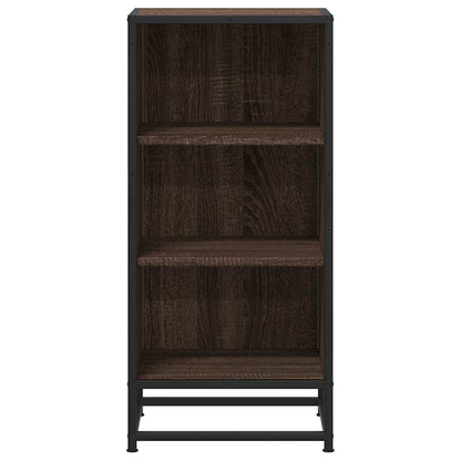 Sideboard Brown Oak 35.5x35x76 cm Engineered Wood and Metal