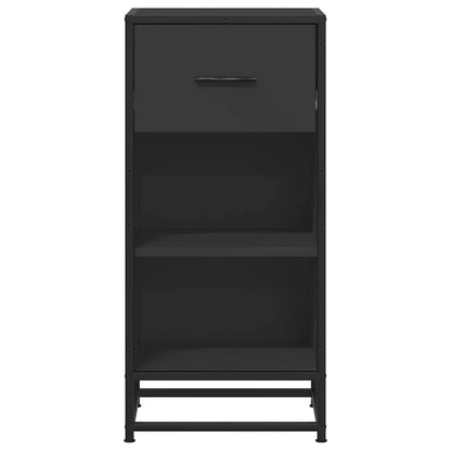 Sideboard Black 35.5x35x76 cm Engineered Wood and Metal