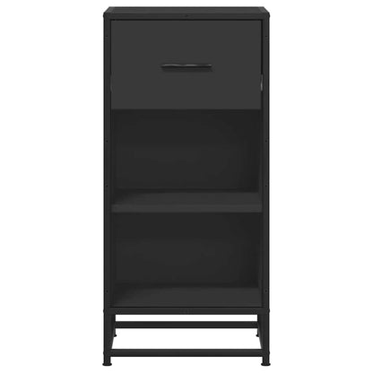 Sideboard Black 35.5x35x76 cm Engineered Wood and Metal