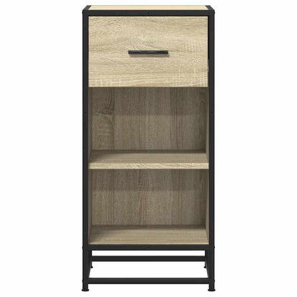 Sideboard Sonoma Oak 35.5x35x76 cm Engineered Wood and Metal