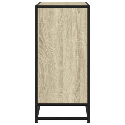 Sideboard Sonoma Oak 68x35x76 cm Engineered Wood and Metal
