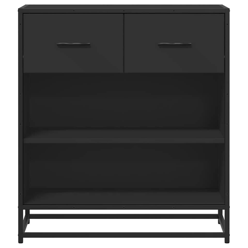 Sideboard Black 68x35x76 cm Engineered Wood