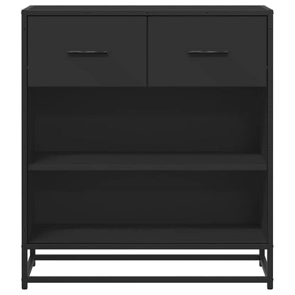 Sideboard Black 68x35x76 cm Engineered Wood