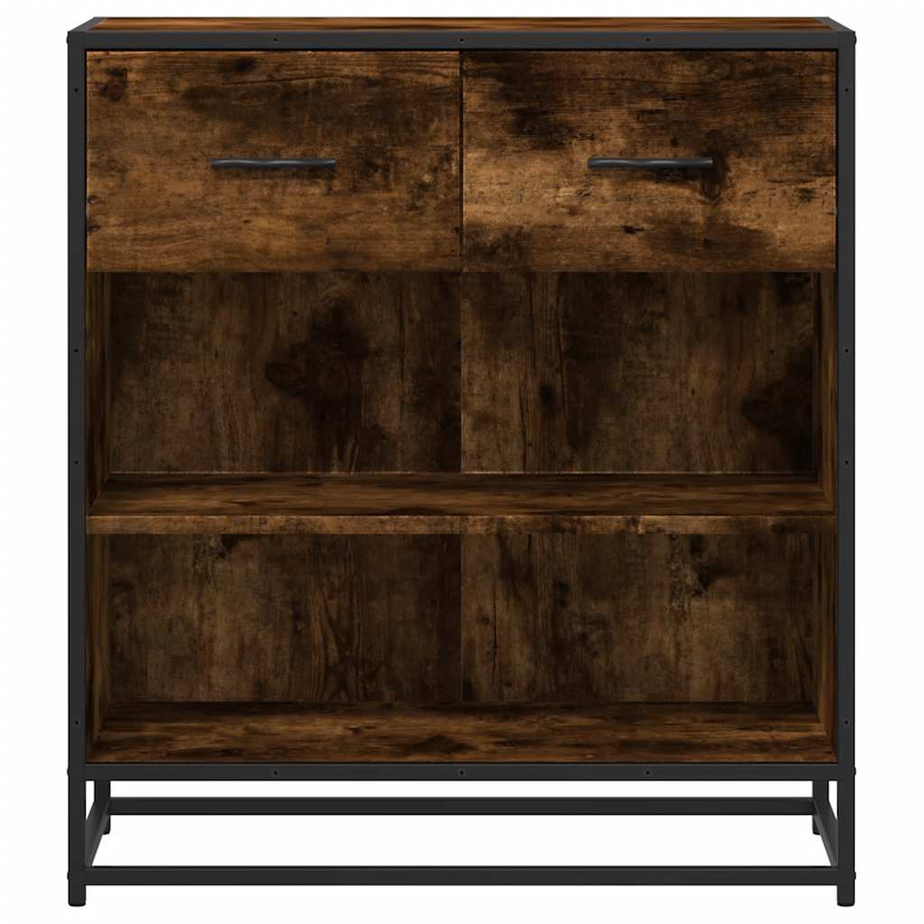 Sideboard Smoked Oak 68x35x76 cm Engineered Wood