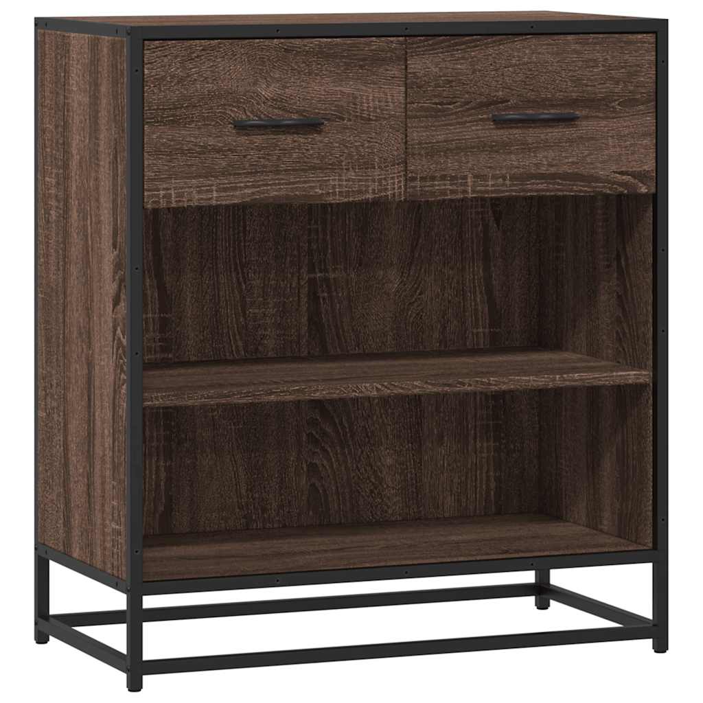 Sideboard Brown Oak 68x35x76 cm Engineered Wood