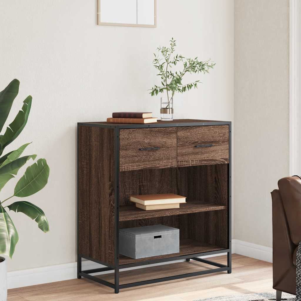 Sideboard Brown Oak 68x35x76 cm Engineered Wood