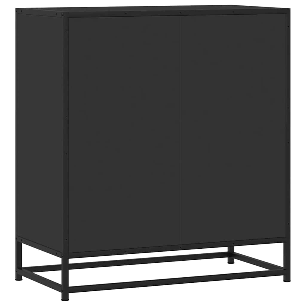 Sideboard Black 68x35x76 cm Engineered Wood