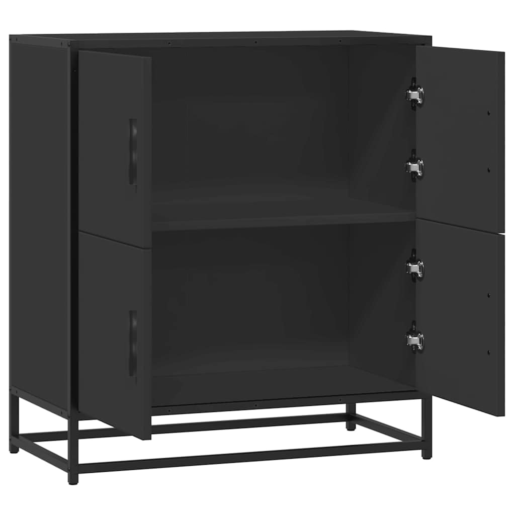 Sideboard Black 68x35x76 cm Engineered Wood