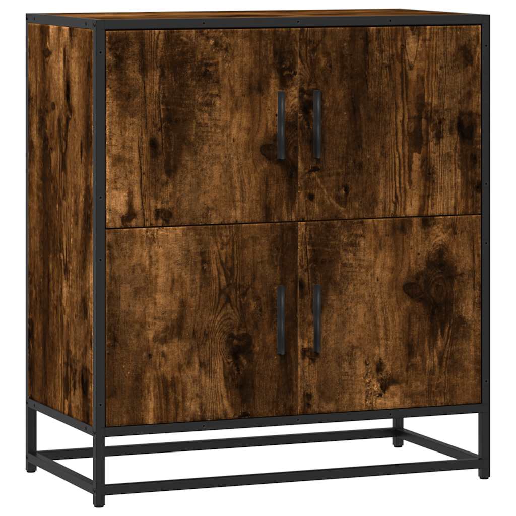 Sideboard Smoked Oak 68x35x76 cm Engineered Wood