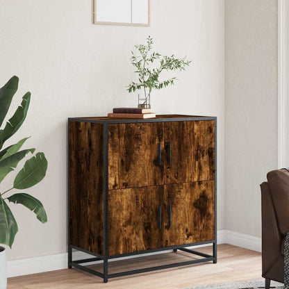 Sideboard Smoked Oak 68x35x76 cm Engineered Wood