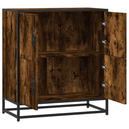 Sideboard Smoked Oak 68x35x76 cm Engineered Wood