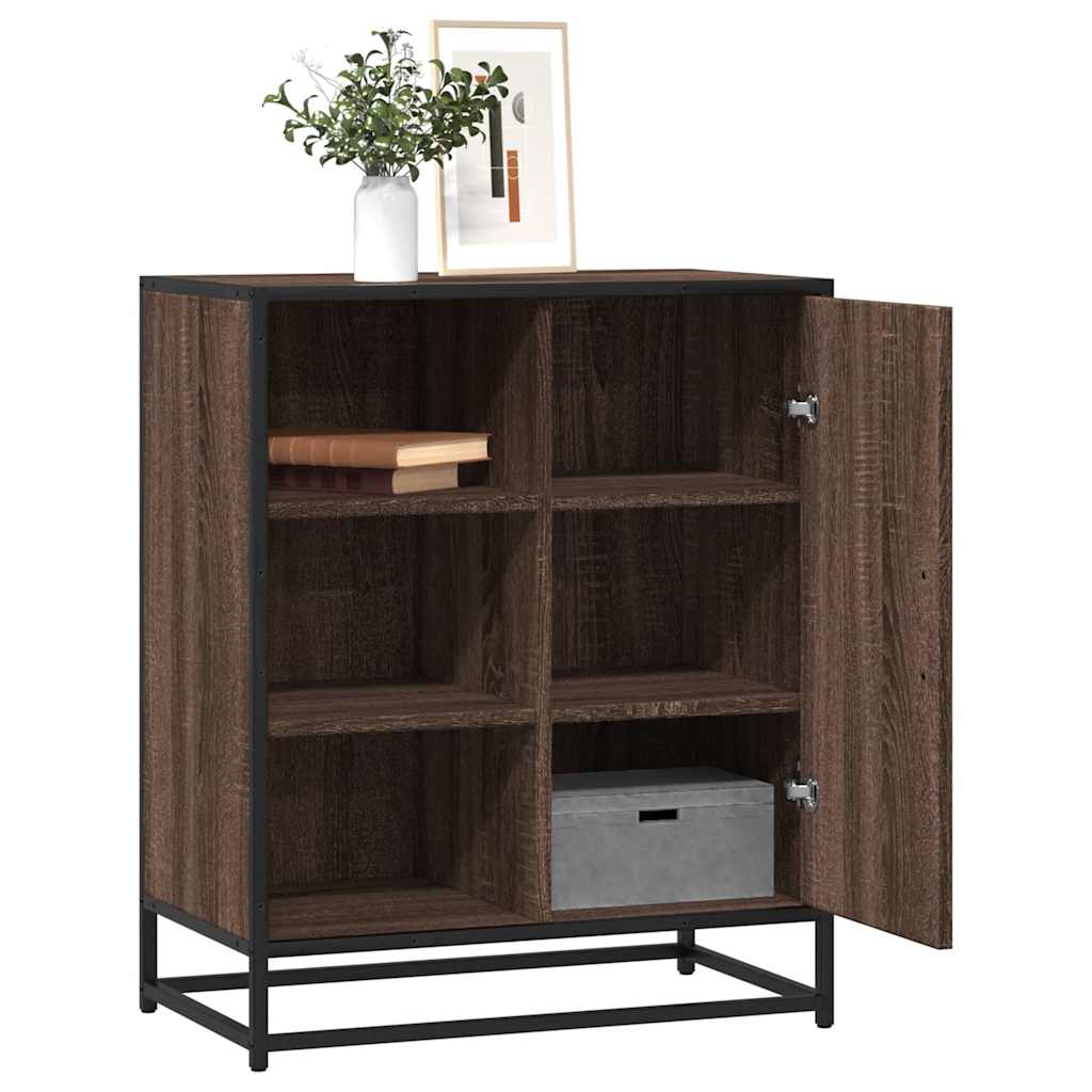 Sideboard Brown Oak 62x35x76 cm Engineered Wood