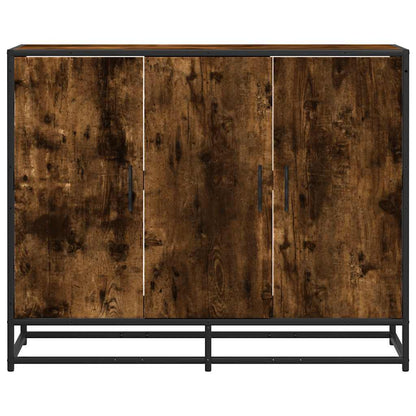 Sideboard Smoked Oak 94x35x76 cm Engineered Wood