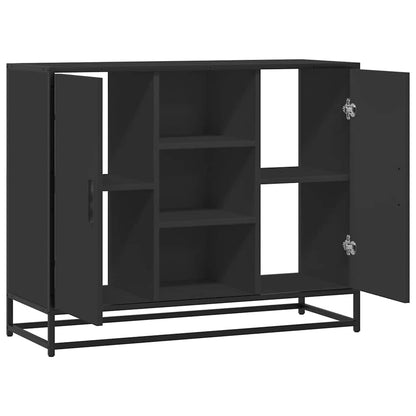 Sideboard Black 92x35x76 cm Engineered Wood