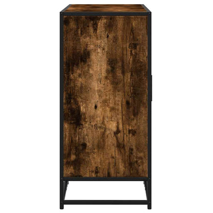 Sideboard Smoked Oak 92x35x76 cm Engineered Wood