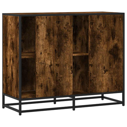 Sideboard Smoked Oak 92x35x76 cm Engineered Wood