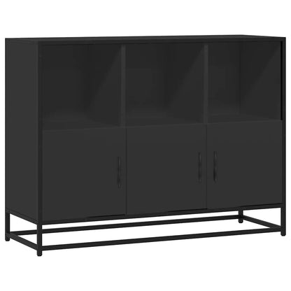 Sideboard Black 100x35x76 cm Engineered Wood