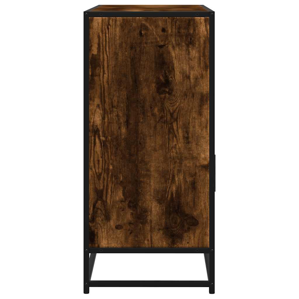 Sideboard Smoked Oak 100x35x76 cm Engineered Wood