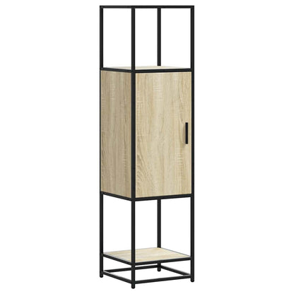 Highboard Sonoma Oak 35.5x35x139 cm Engineered Wood and Metal