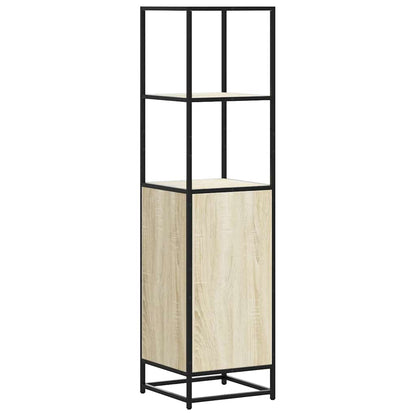 Highboard Sonoma Oak 35.5x35x139 cm Engineered Wood and Metal