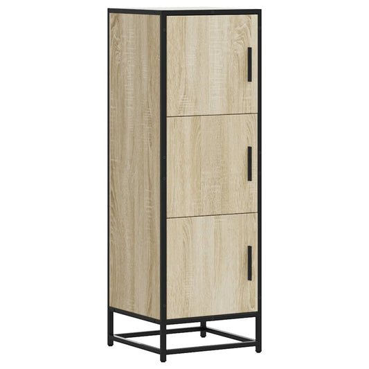 Highboard Sonoma Oak 35,5x35x106,5 cm Engineered Wood and Metal