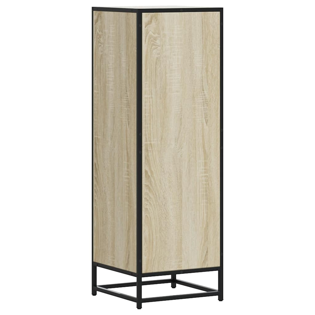 Highboard Sonoma Oak 35.5x35x106.5 cm Engineered Wood and Metal