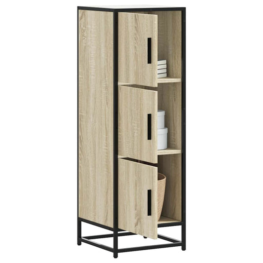 Highboard Sonoma Oak 35,5x35x106,5 cm Engineered Wood and Metal