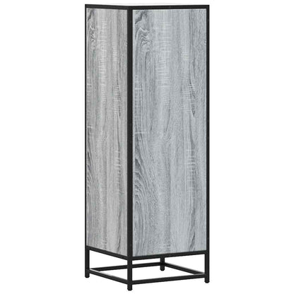 Highboard Grey Sonoma 35.5x35x106.5 cm Engineered Wood and Metal